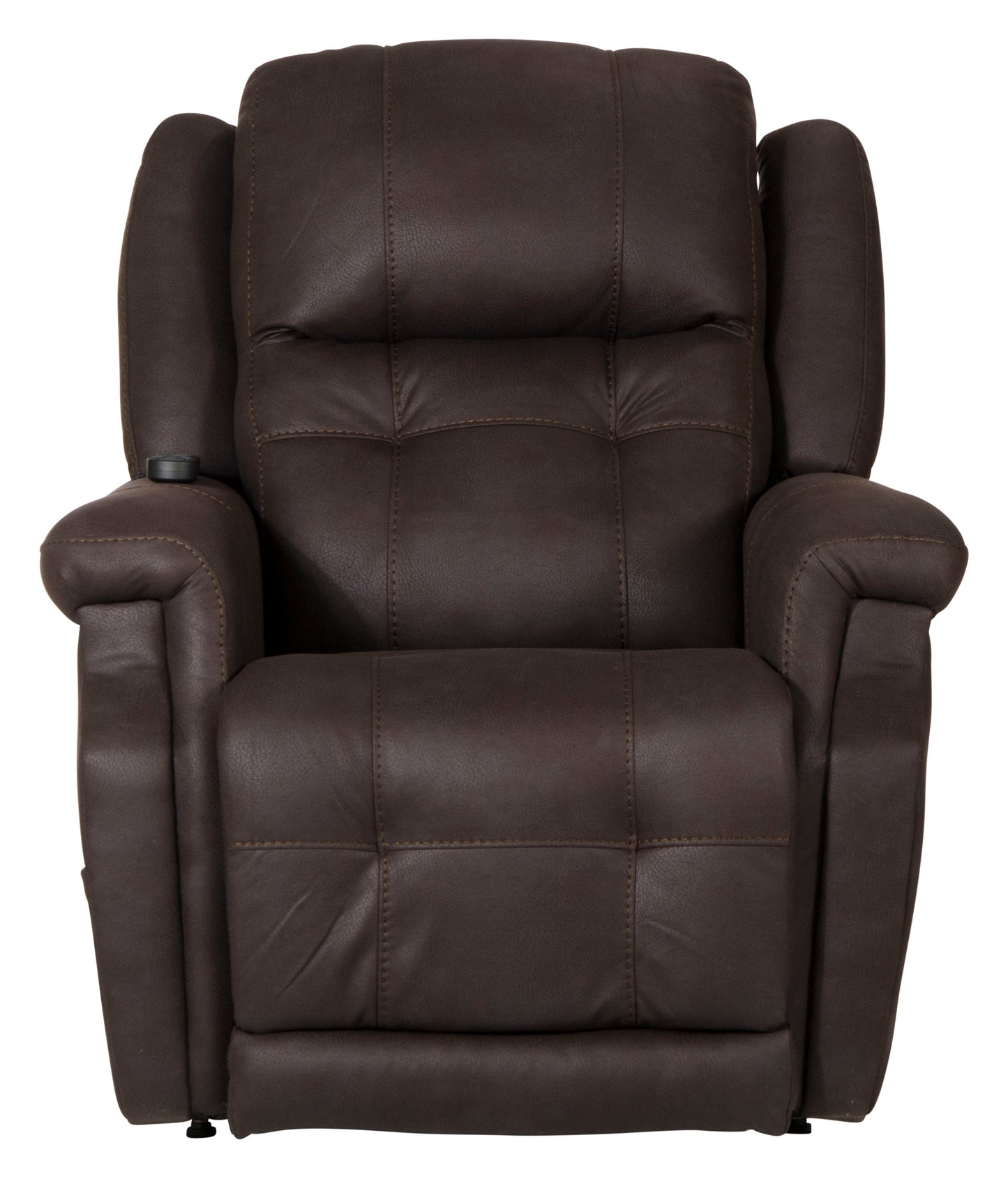 Haywood - Power Headrest Power Lift Lay Flat Recliner With Heat & Massage - Chocolate