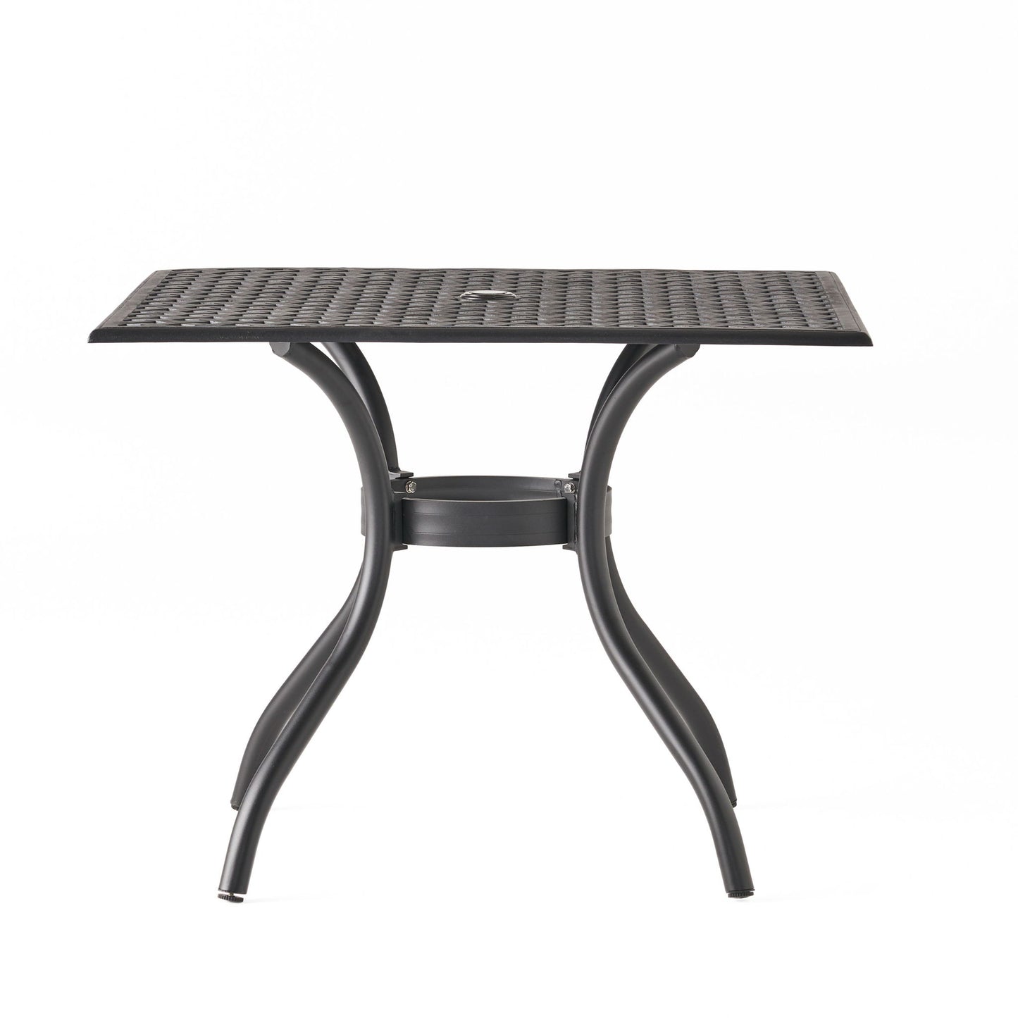 Arch Mesh Dining Table With Lightweight Frame - Black