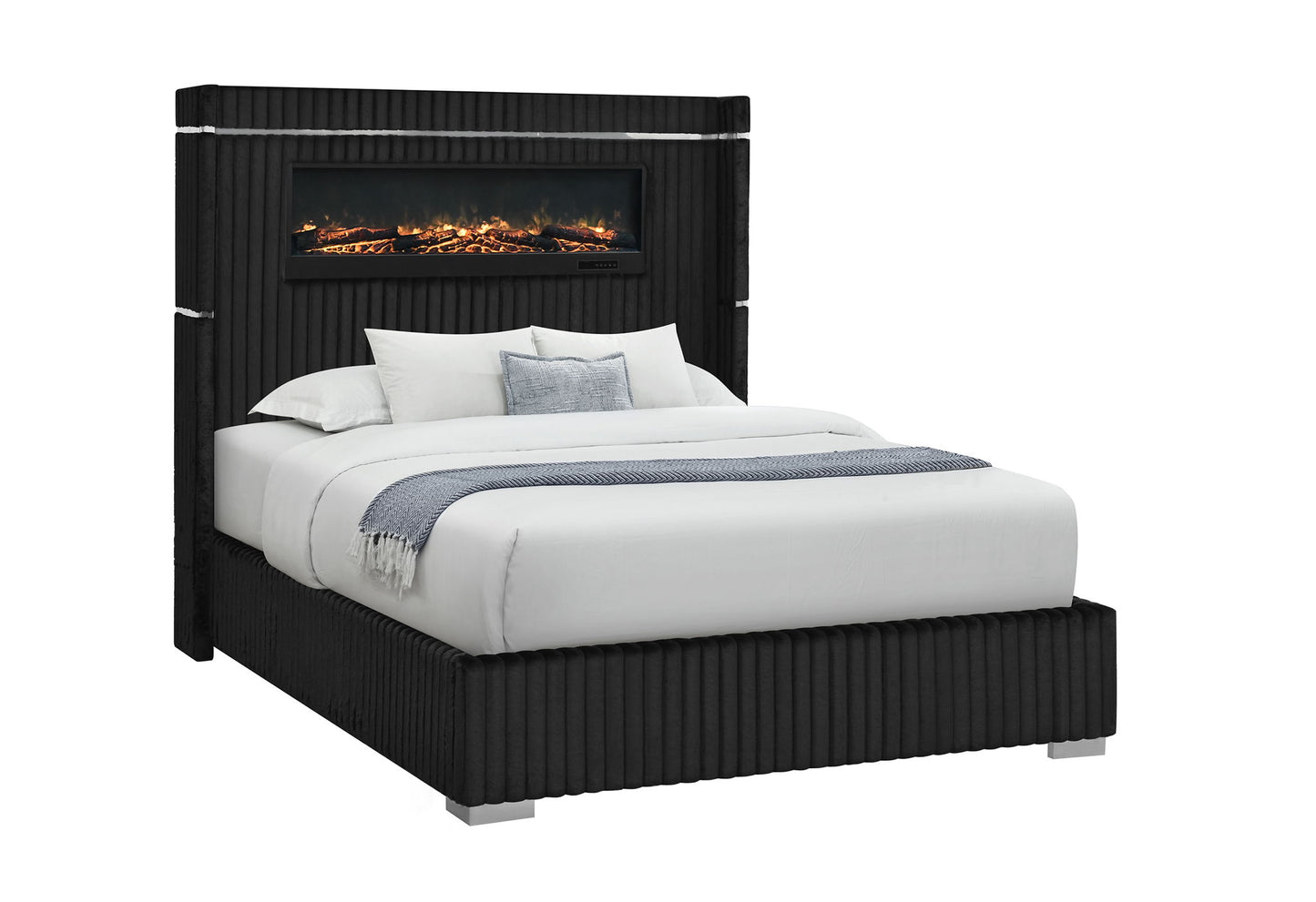 2215 - Queen Bed Headboard - Black