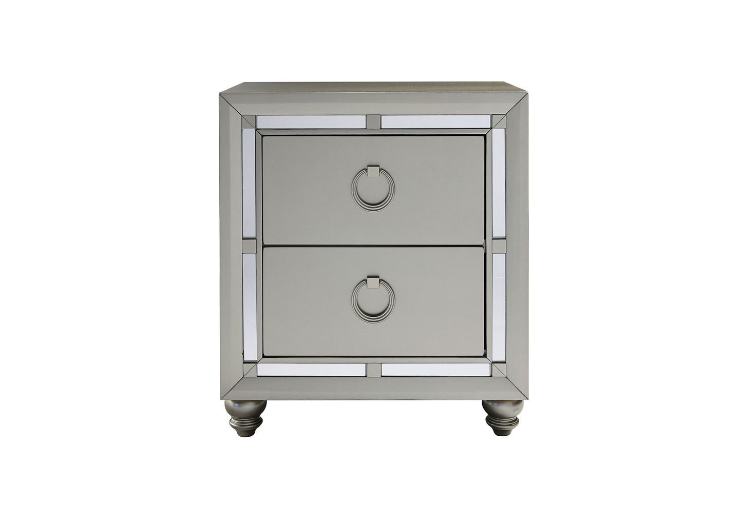 Riley - Nightstand - Silver