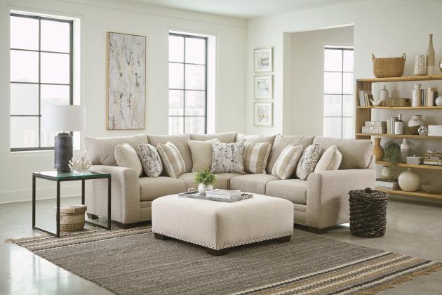 Jackson Salem — 3-piece L-shaped in Buff