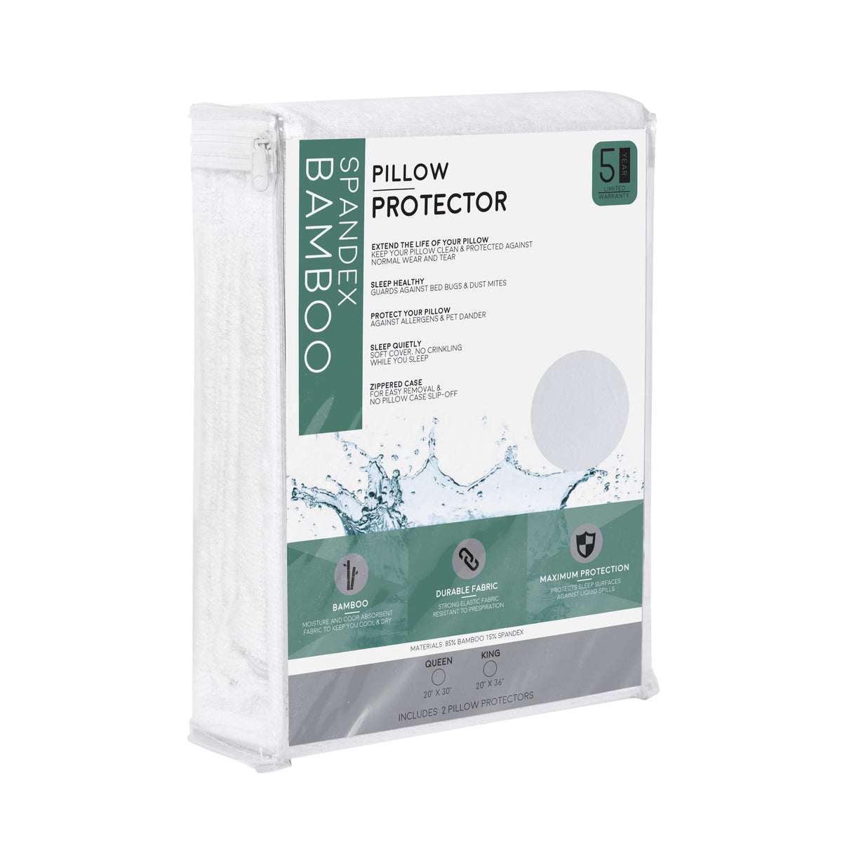 South Bay Bamboo Spandex Pillow Protector - Viscose from Bamboo