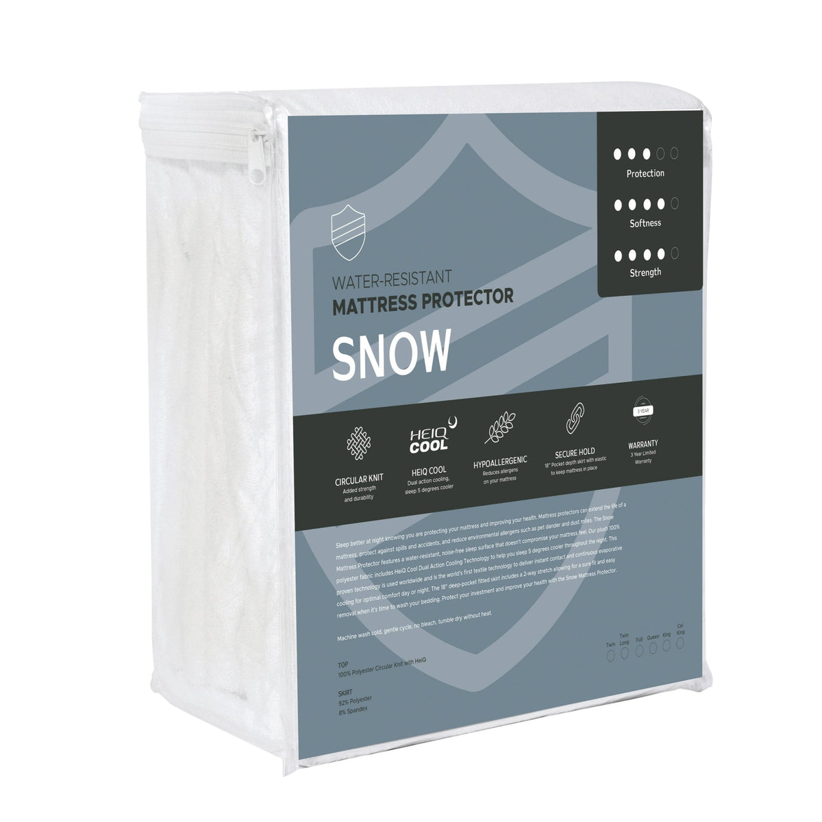 South Bay Snow Mattress Protector