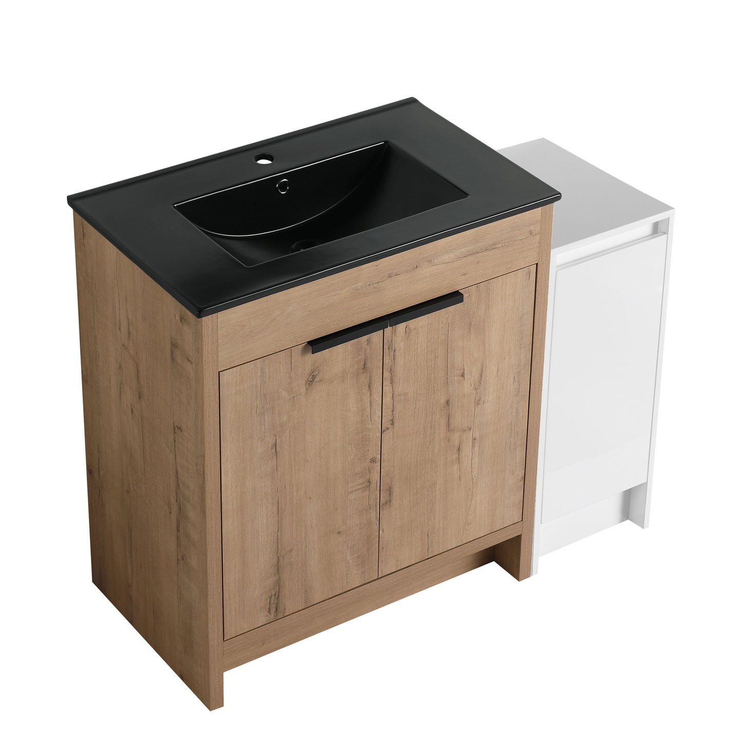Freestanding Bathroom Vanity & Sink And Storage Cabinets, Soft Closing Doors