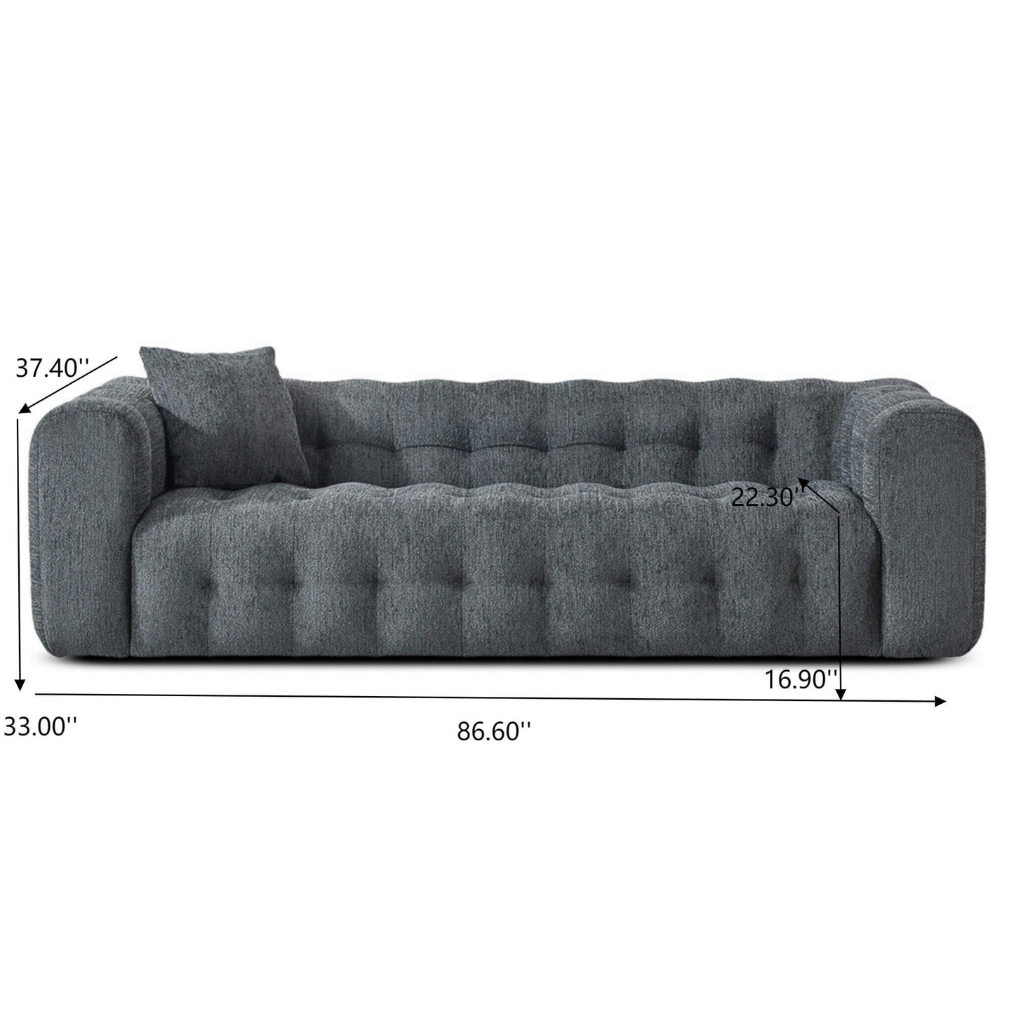 Eden - Modern Tufted Chesterfield Sofa