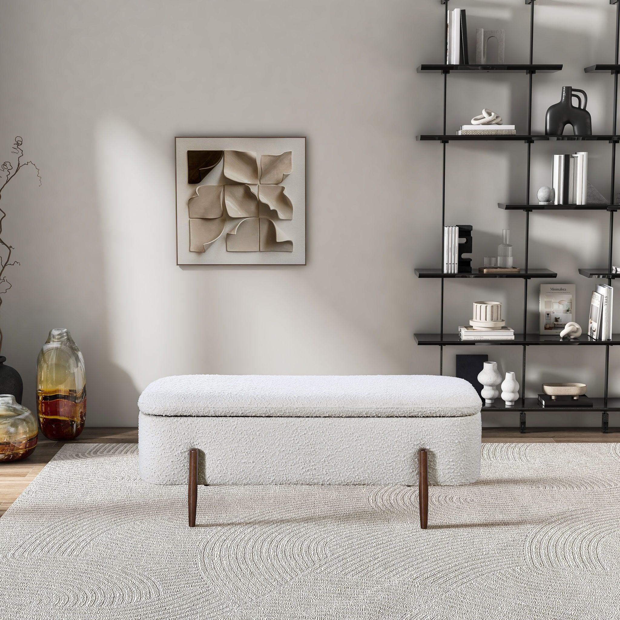 Ashcroft Furniture Sarna Storage Bench - Thumbnail 3
