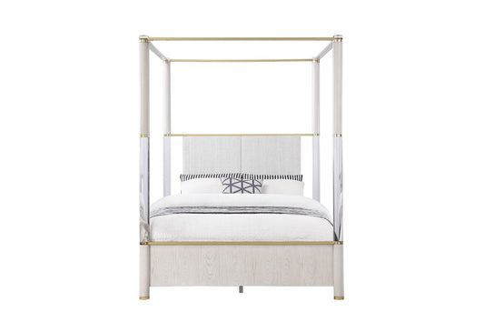 Malmo - Queen Poster Bed - Oak