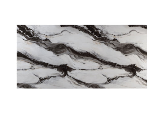 D12 - 5 Piece Dining Room Set (Dining Table And 4 Dining Chairs) - Black / White