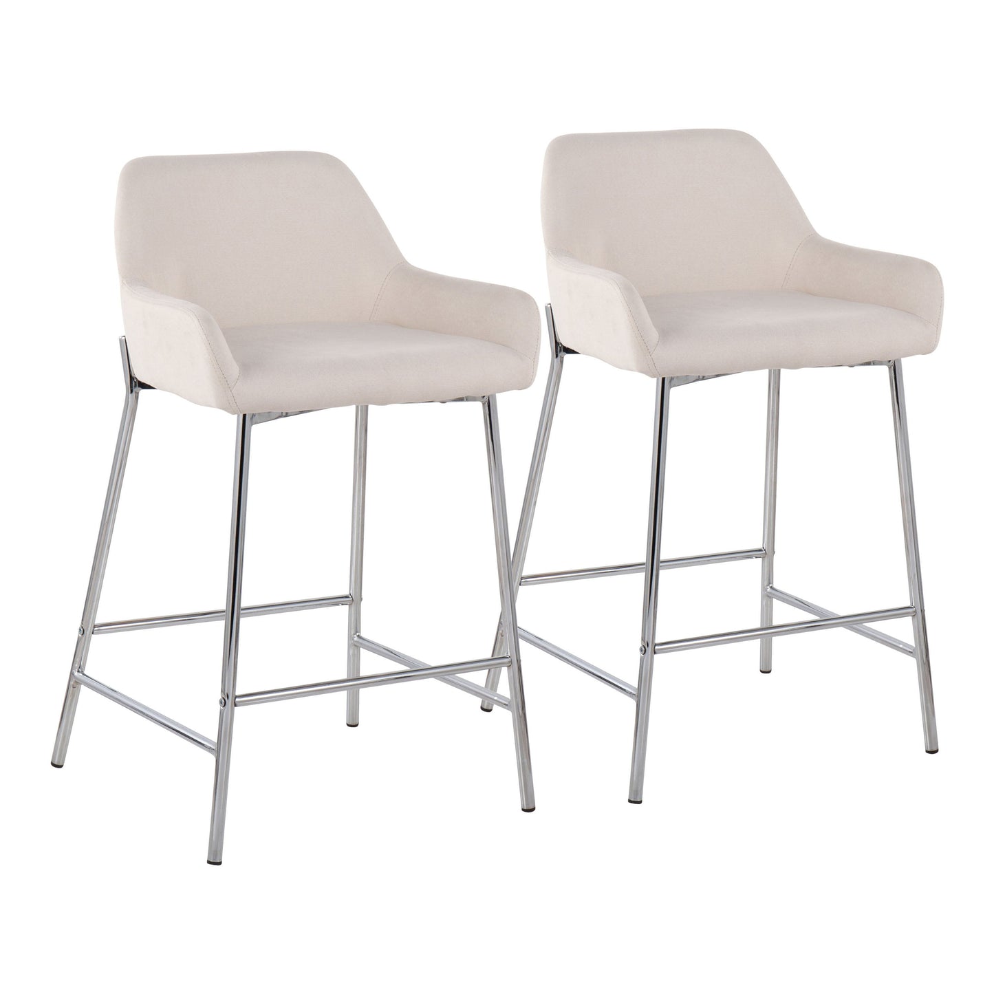 Daniella - Contemporary Fixed Height Counter Stool (Set of 2)