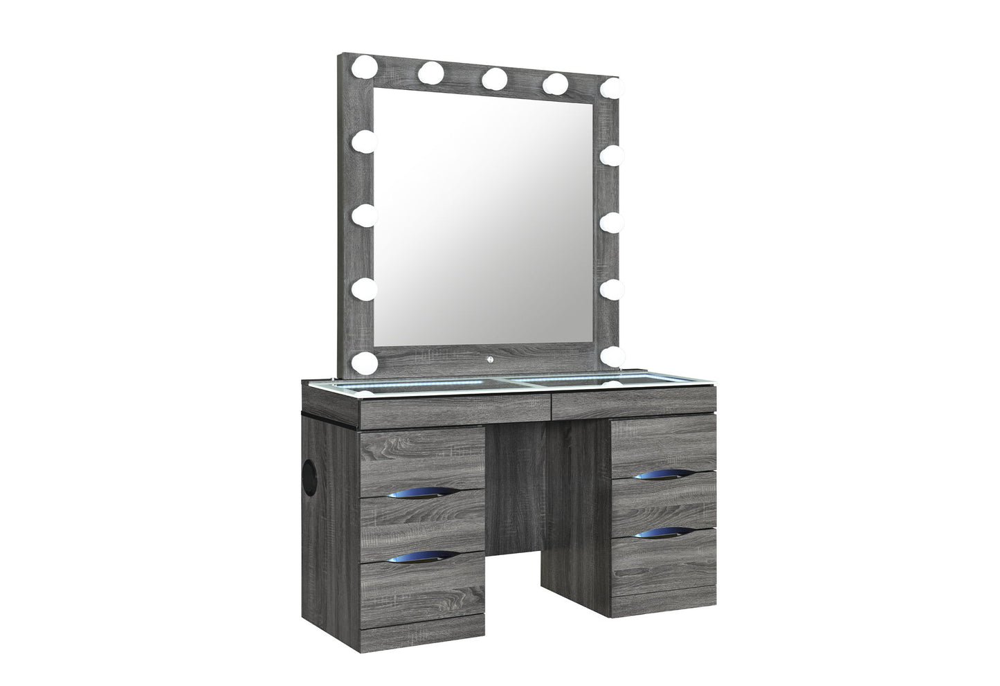 Lexi - Vanity Top With LED - Gray