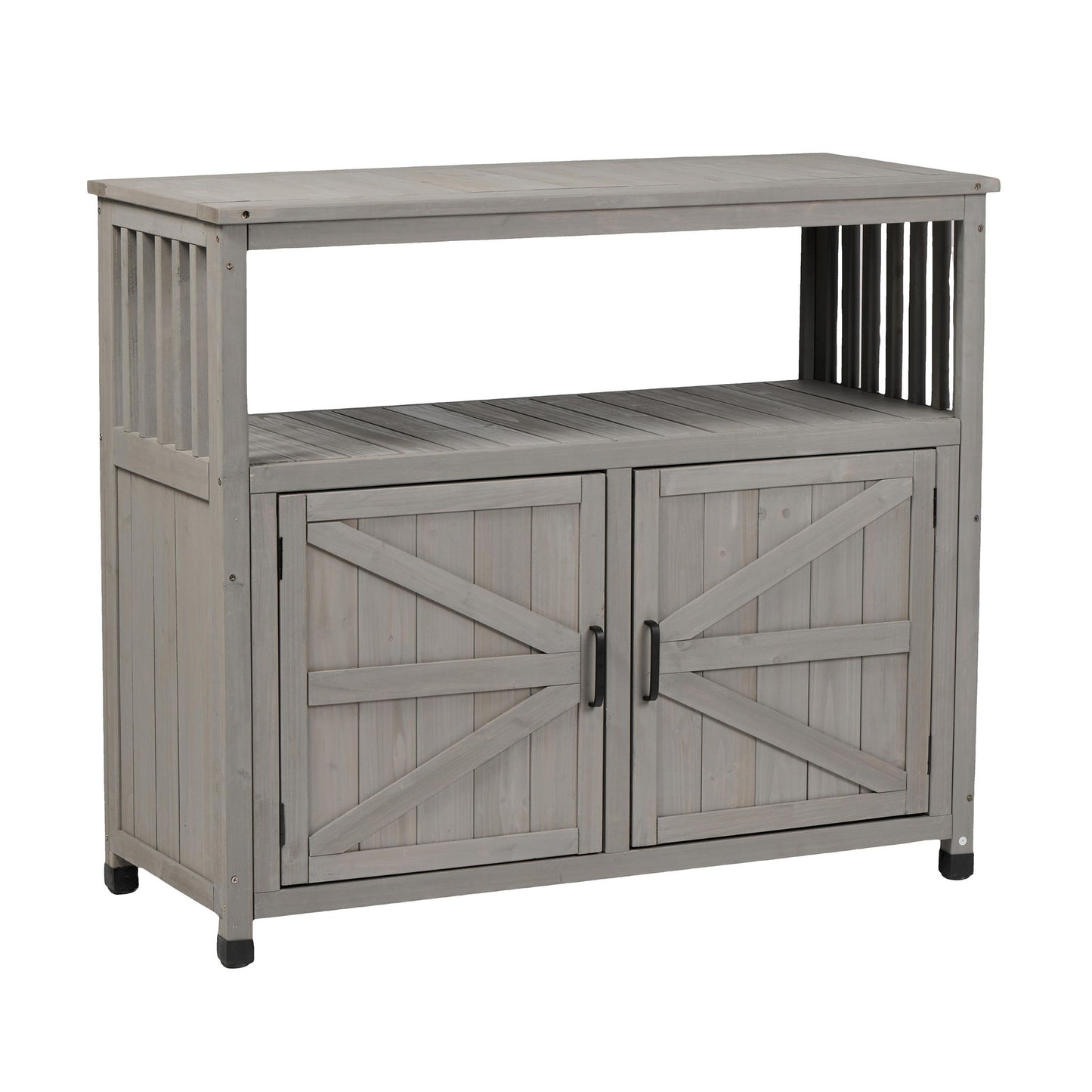 Patio Bar Table Set With Storage