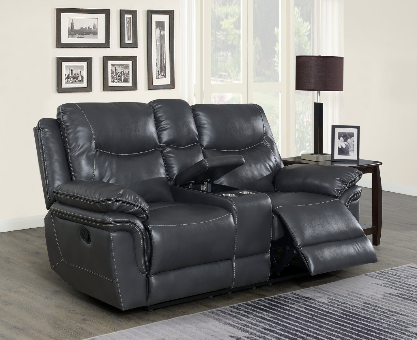 Isabella - Recliner Sofa - Gray