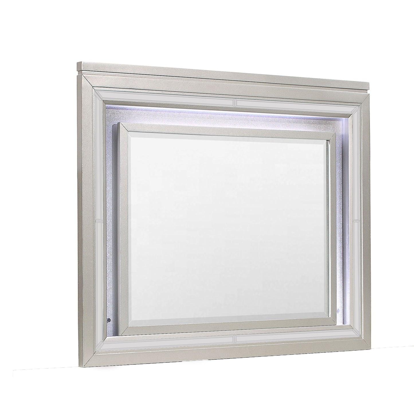Cross - Glam Mirror With LED - Champagne