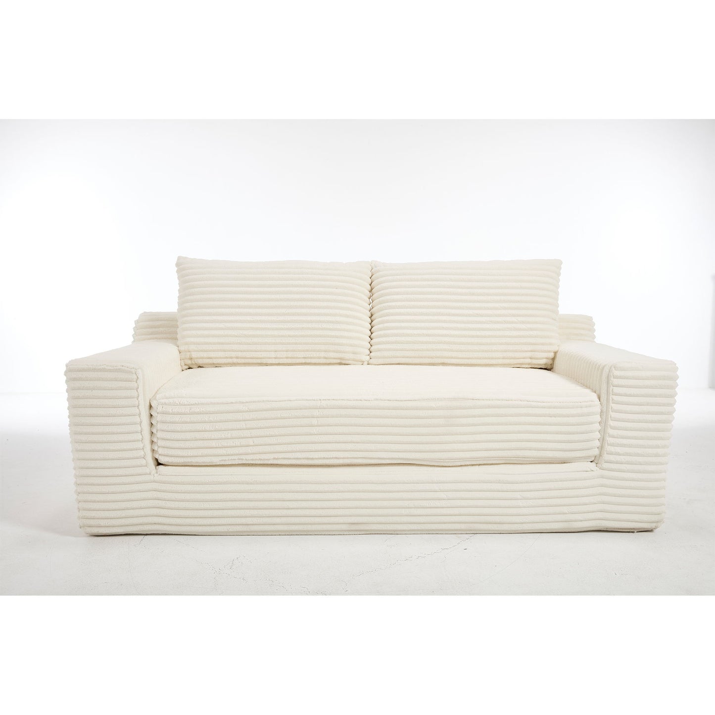 Convertible Loveseat Sofa Bed With Memory Foam & Steel Frame