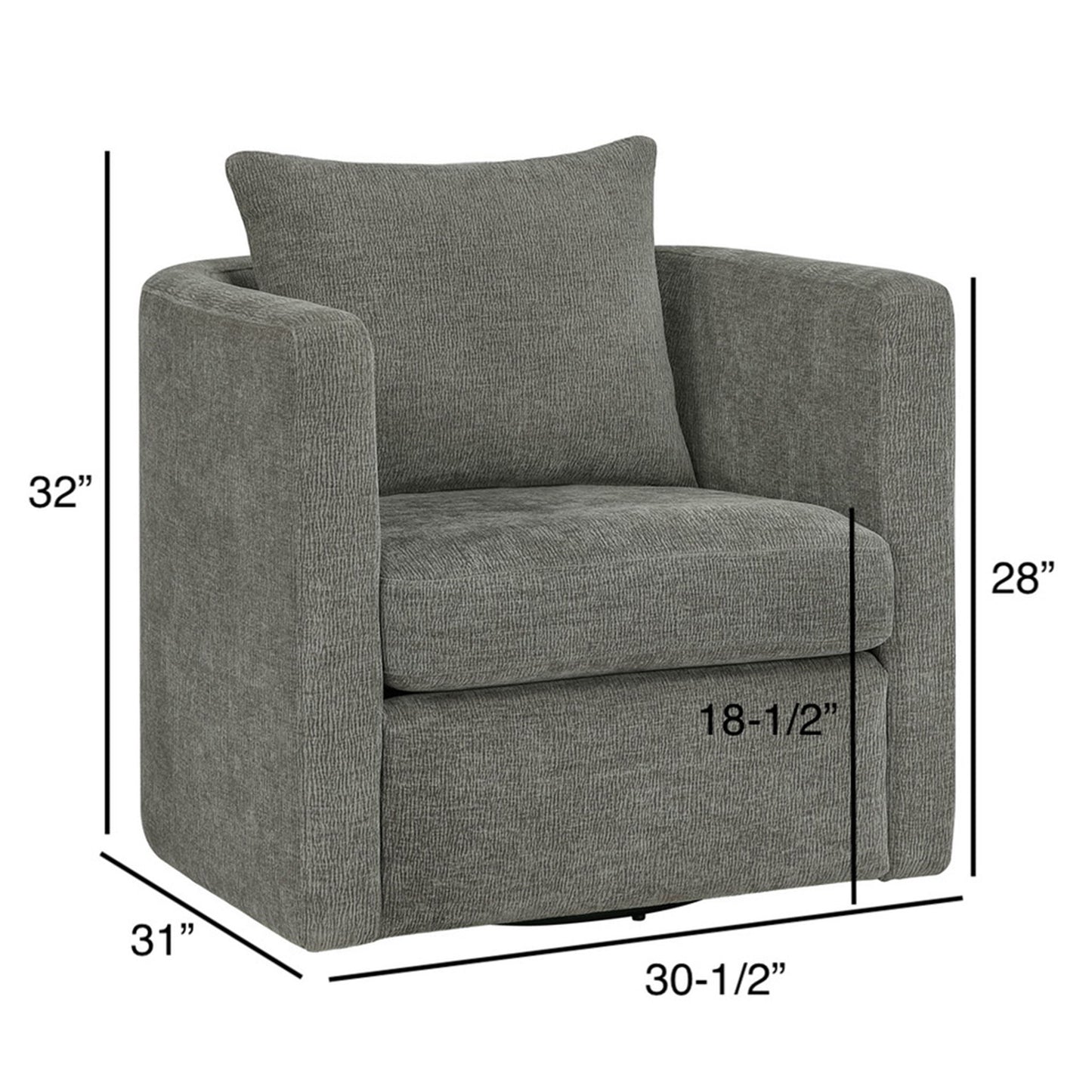 Sutton - Swivel Barrel Chair