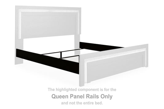 Brizmore - Queen Panel Rails - Black