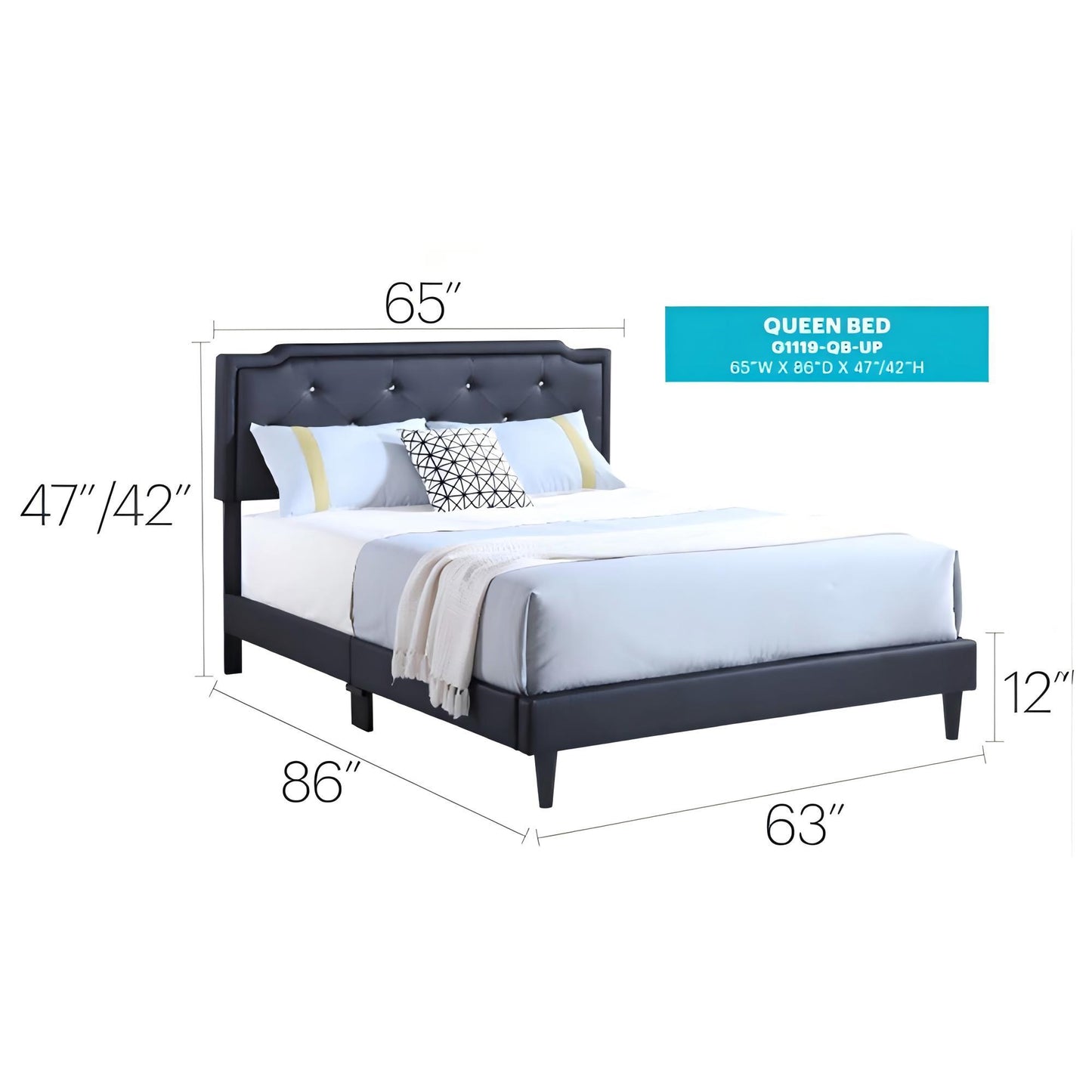 Button Tufted Bed Charming For Cozy Spaces