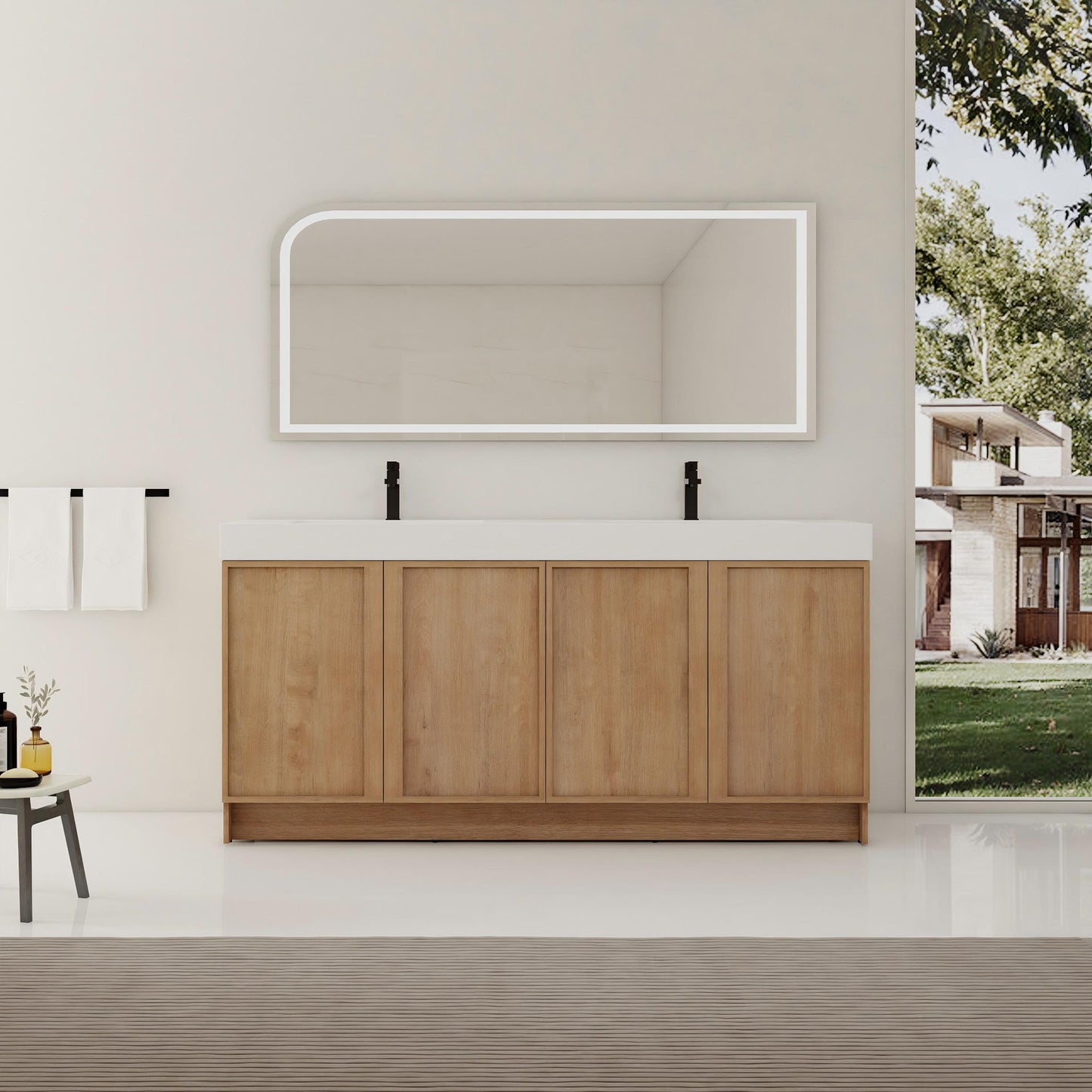 Freestanding Bathroom Vanity With Sink, Soft Close Doors