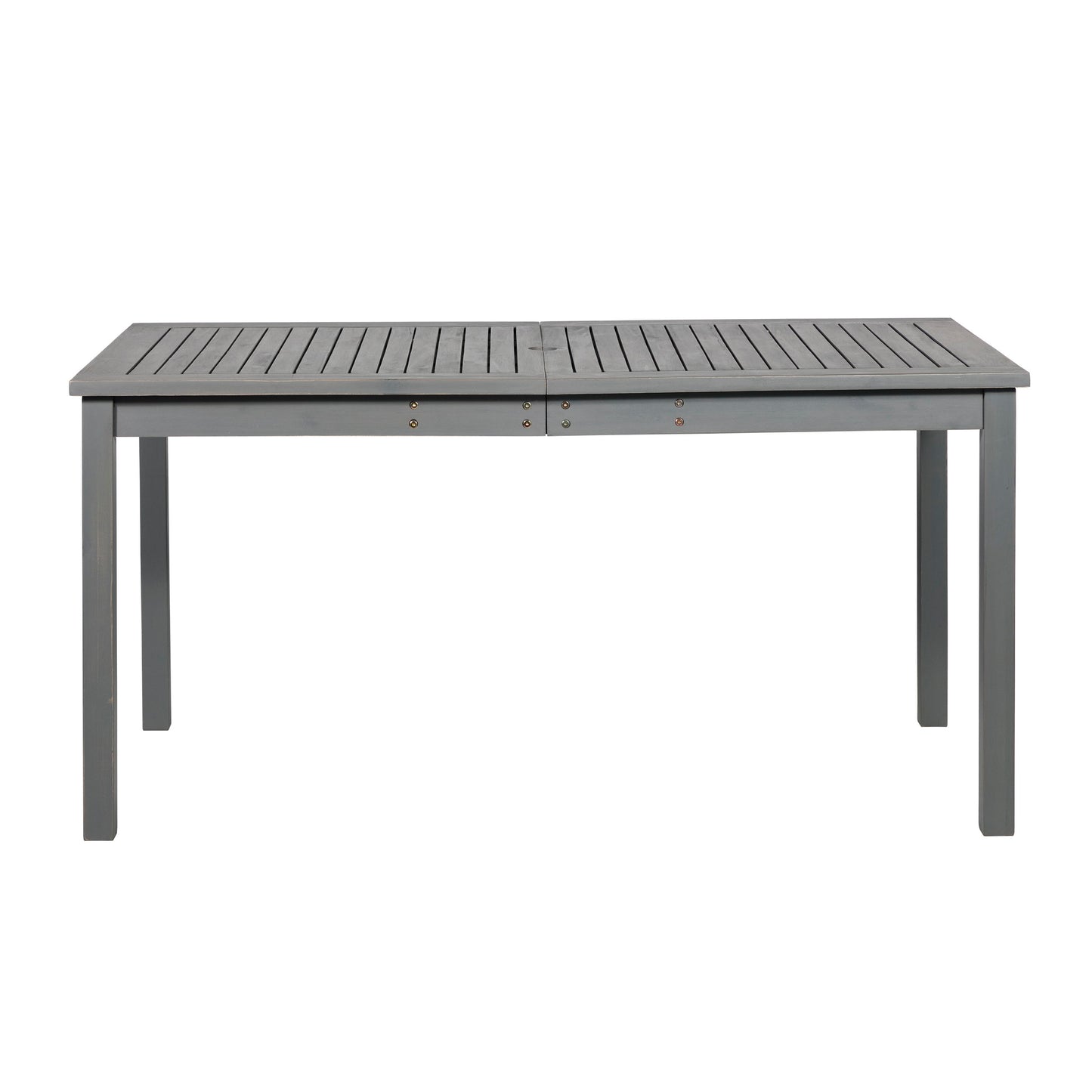 Contemporary Slat Top Acacia Wood Outdoor Dining Table