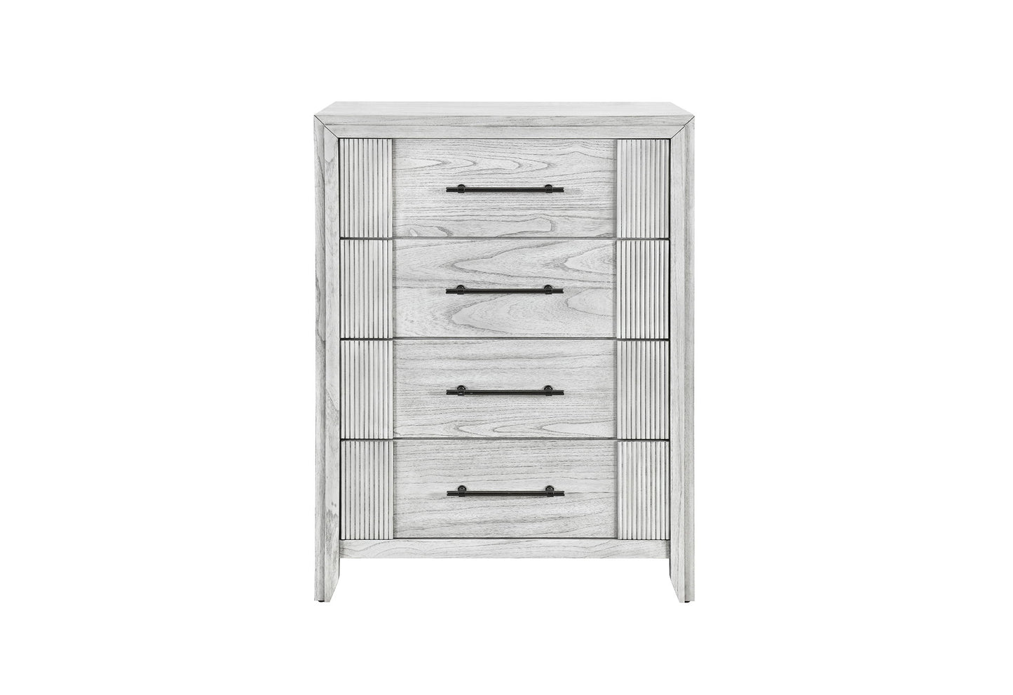 Elsie - 5 Piece King Bedroom Set - Light Gray