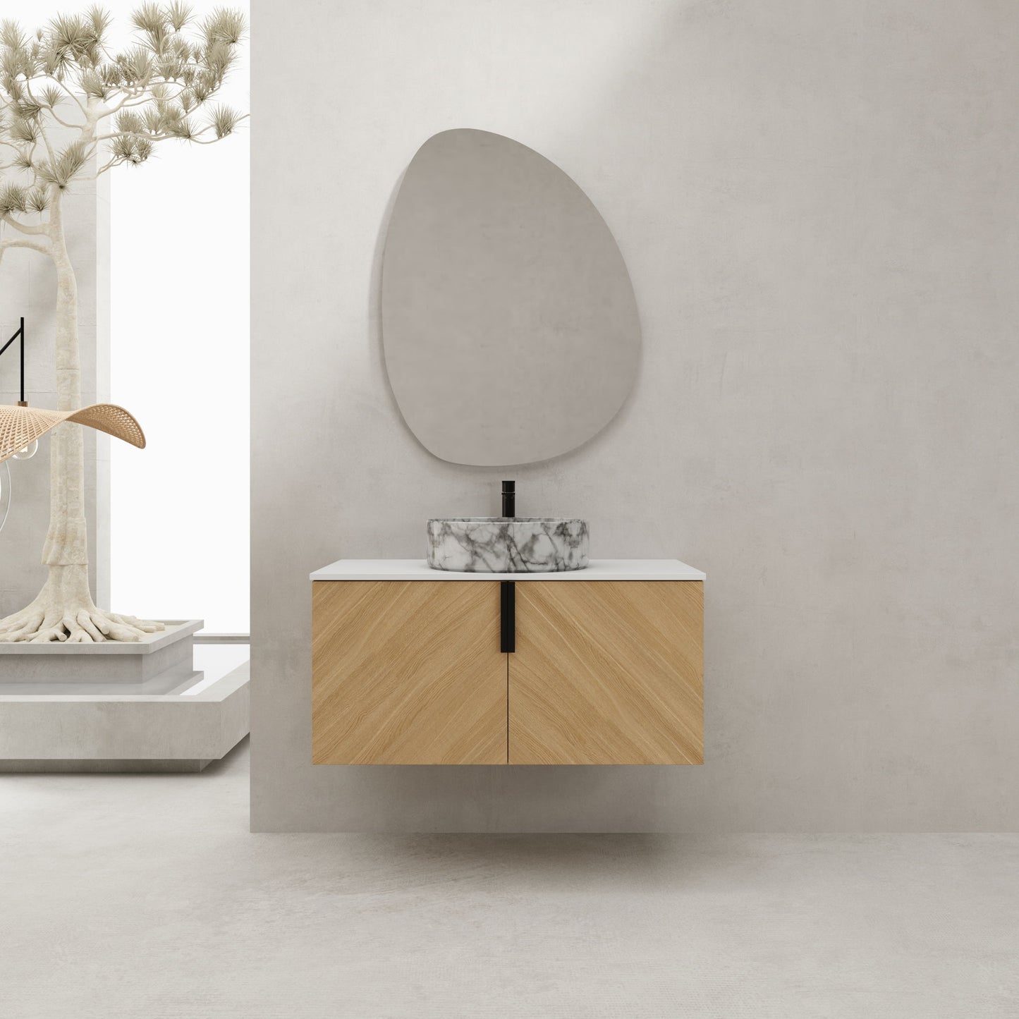 Wall Mounted Design Bathroom Vanity & Art Sink