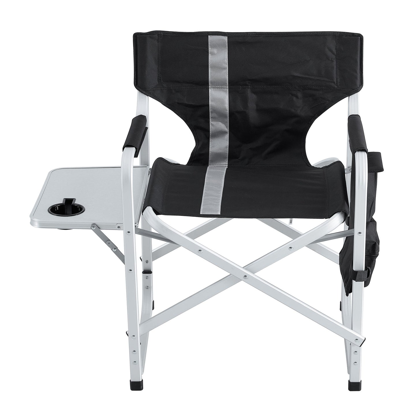 Padded Folding Outdoor Chair With Side Table And Storage Pockets, Lightweight Oversized Directors Chair For Indoor, Outdoor Camping, Picnics And Fishing