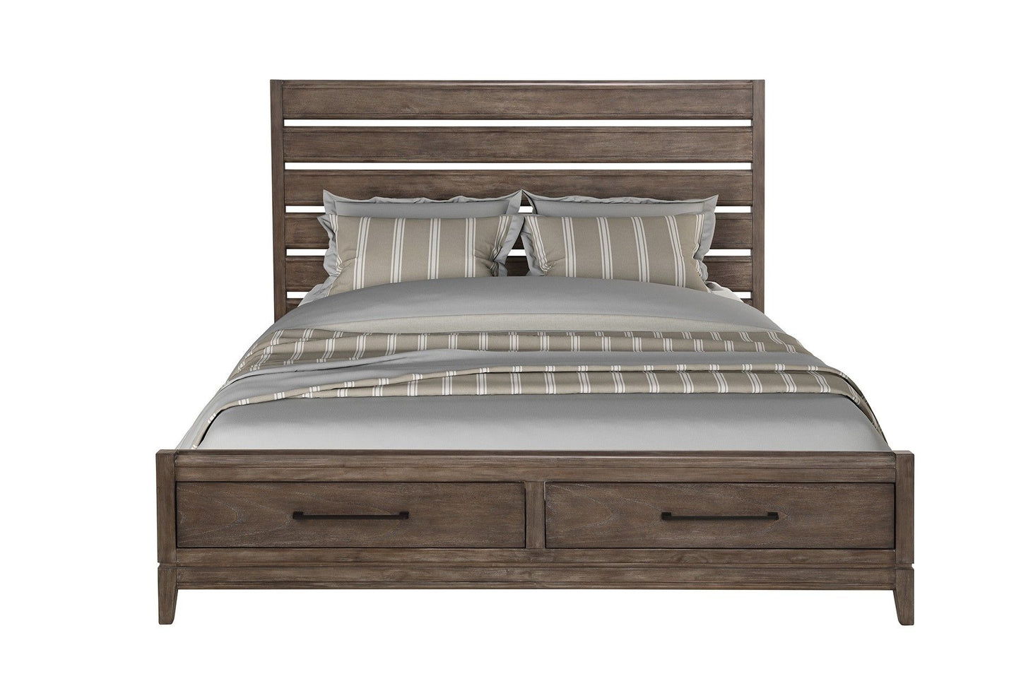 Montrose - Queen Panel Headboard - Charcoal Brulee