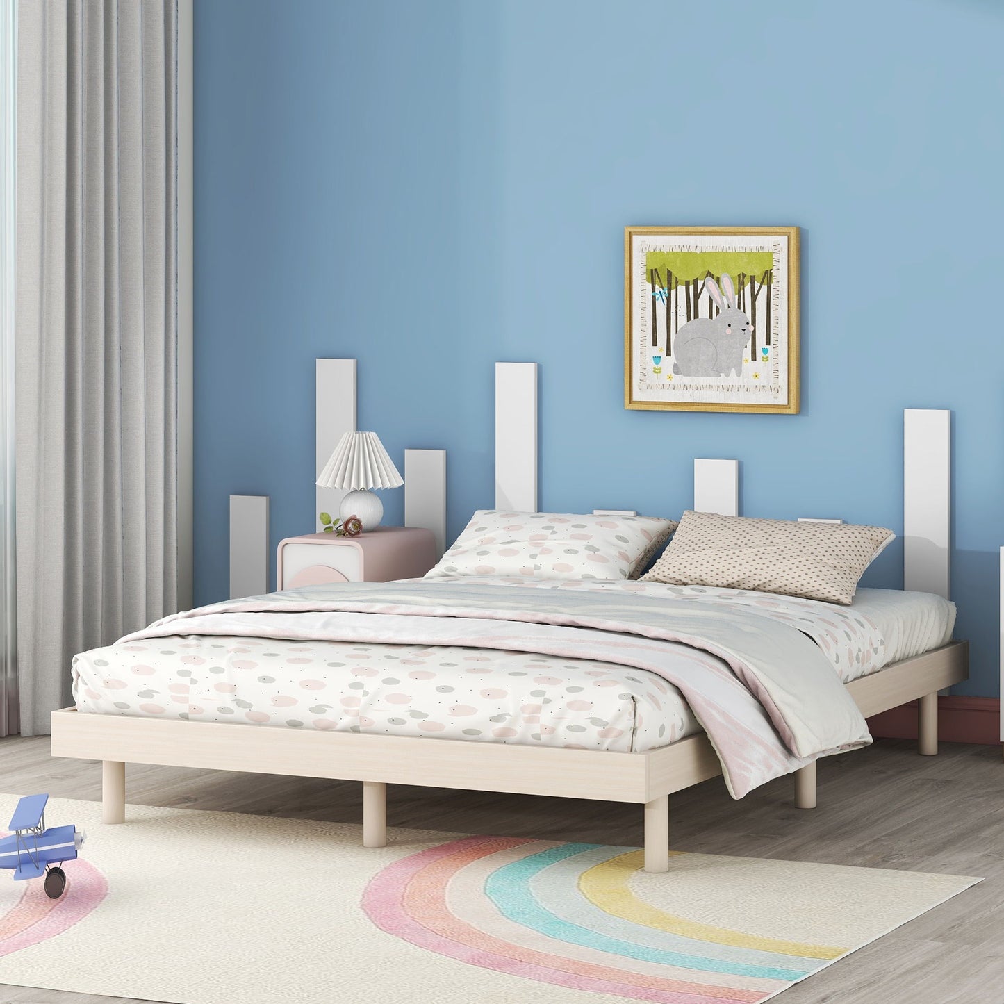 Modern Floating Platform Bed Frame