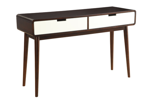 Christa - Sofa Table - White / Espresso