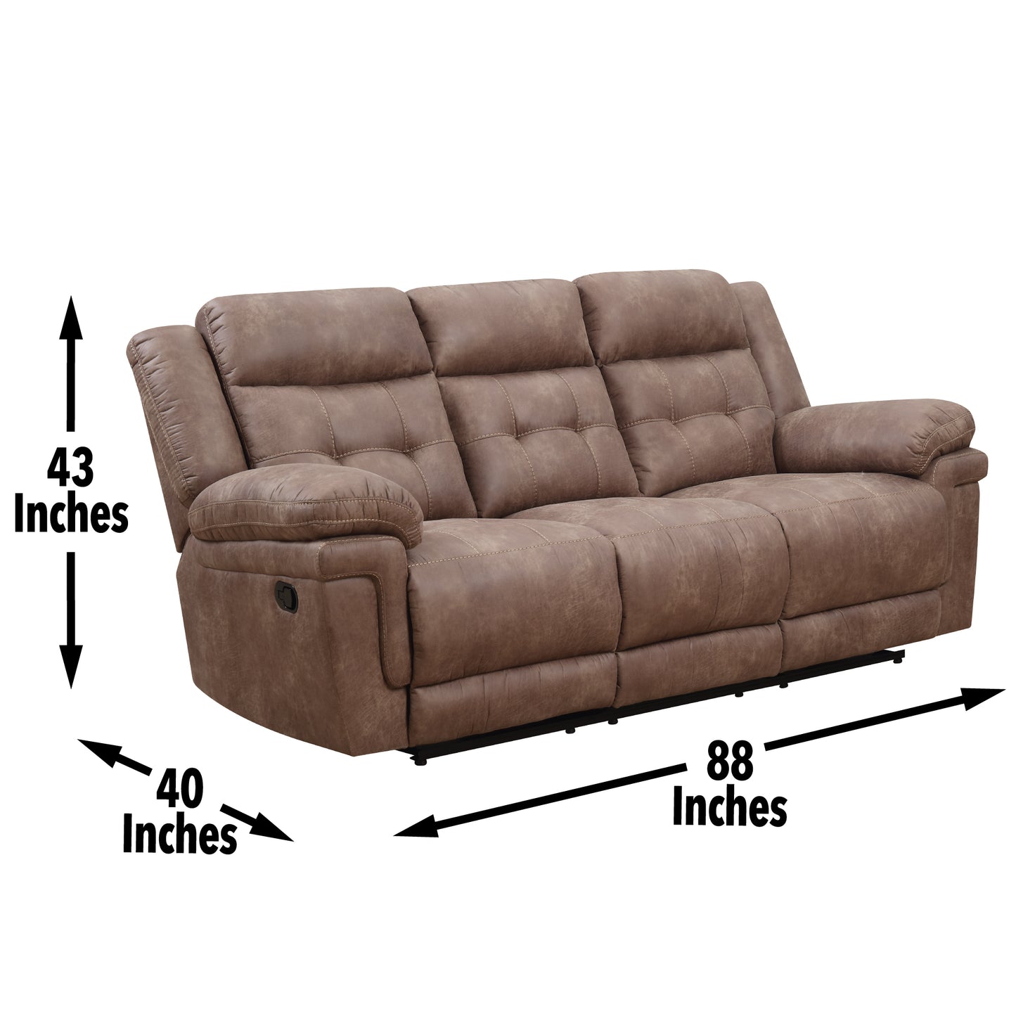 Anastasia - Recliner Sofa - Cocoa