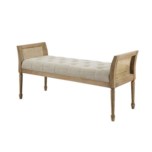 Accent Bench With Arm - Natural