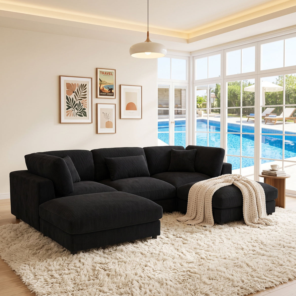 Modular Sectional & Custom Configuration, Toss Pillows