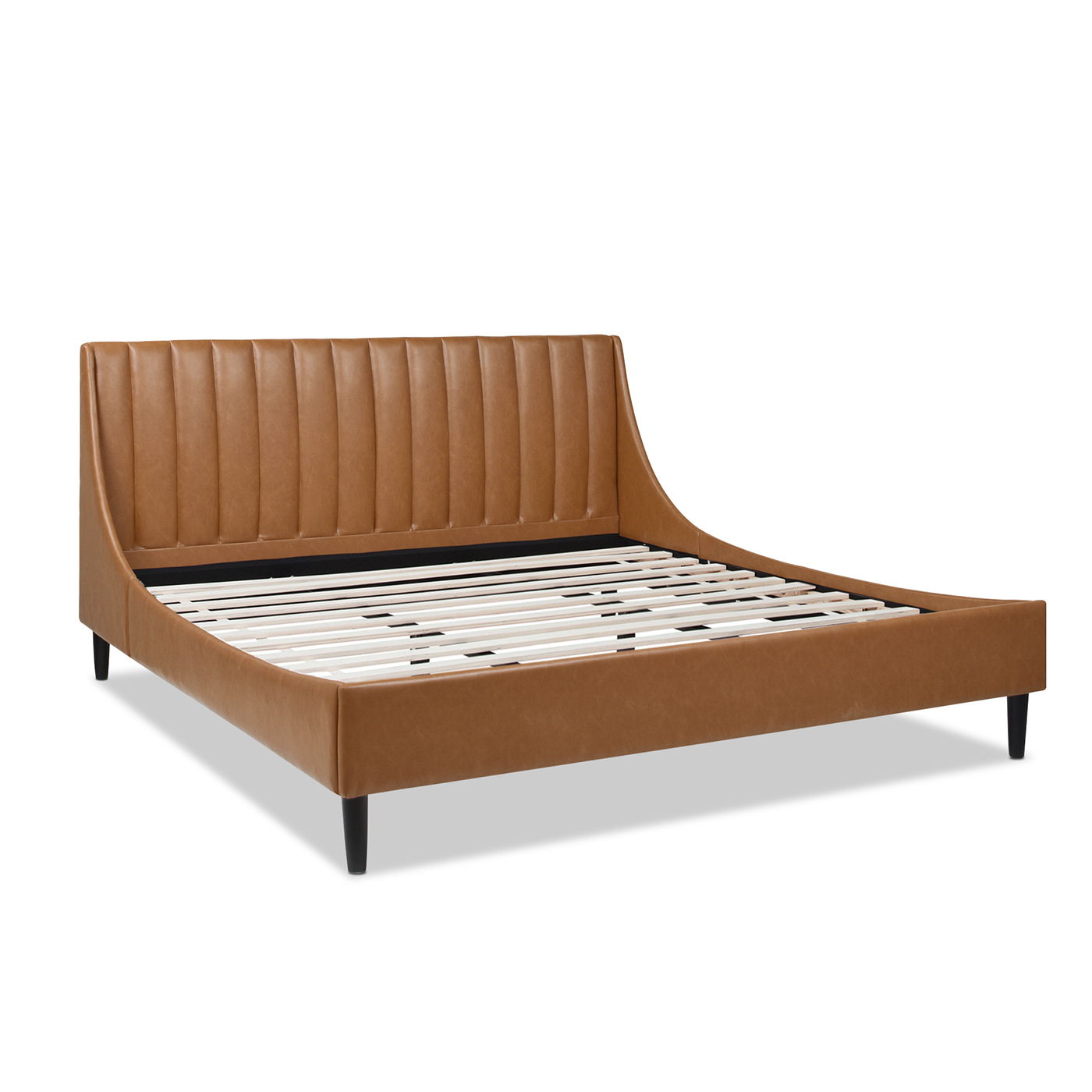 Aspen - Vertical Tufted Modern Headboard Platform Bed Set