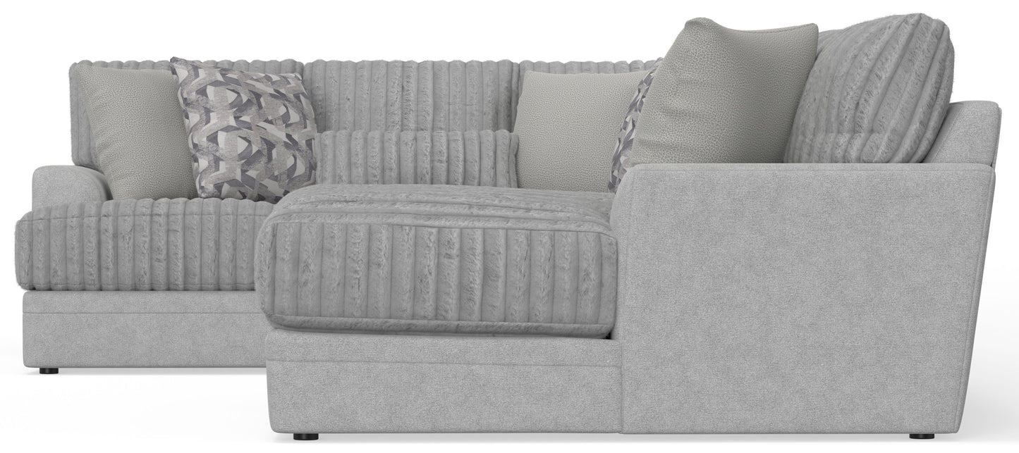 Titan - Sectional With Comfort Coil Seating And Accent Pillows