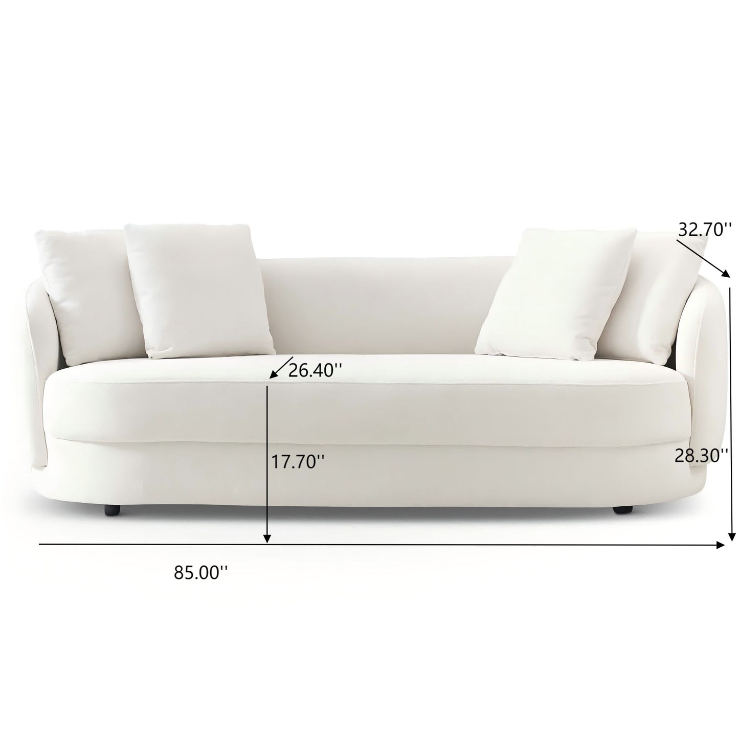 Dylan - Modern French Boucle Sofa