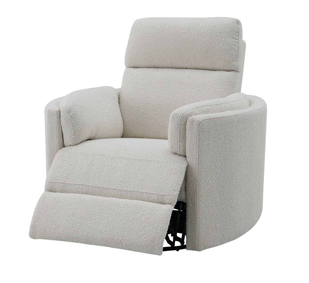 Sagen - Chenille Glider Recliner With Swivel