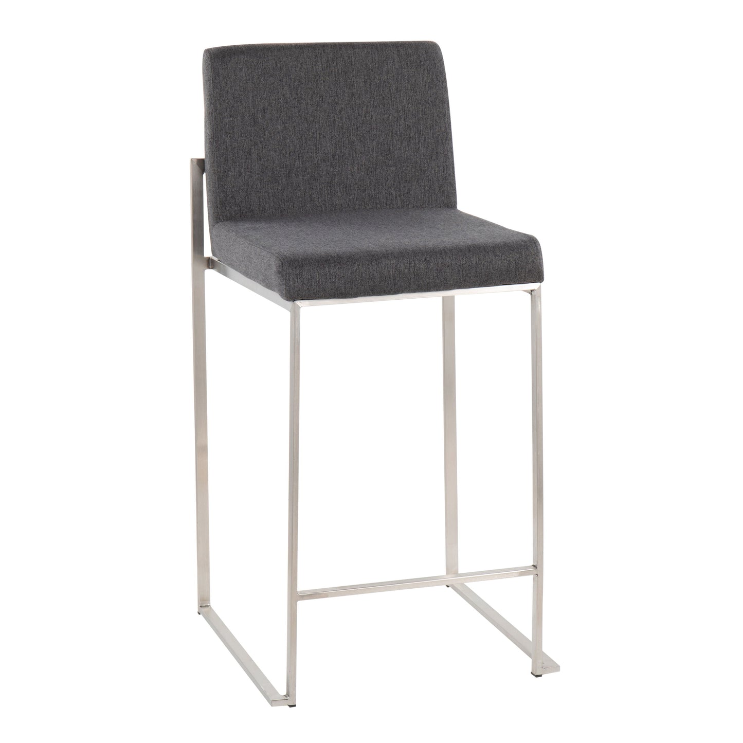 Fuji - Contemporary High Back Counter Stool, Functional Design