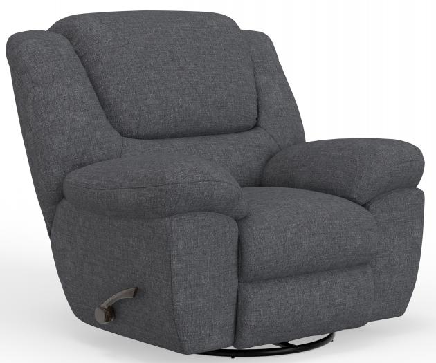 Catnapper Trifecta Swivel Recliner in Smoke