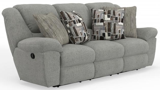 Catnapper Trifecta Sofa w/3 Recliners & Drop Down Table in Nature