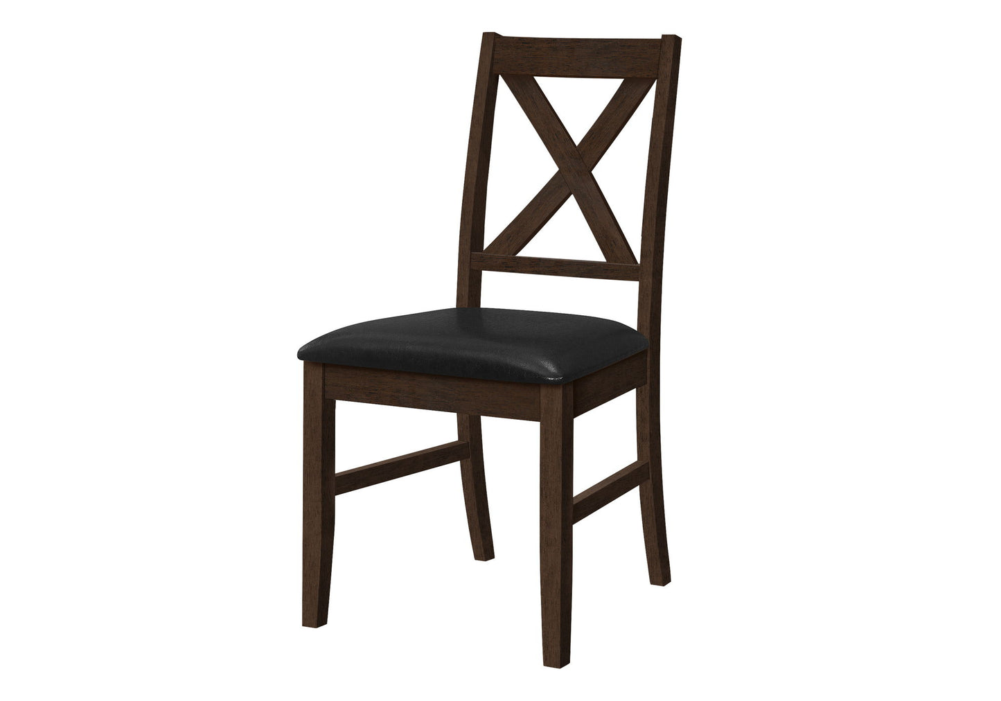 Dining Chair, Dining Room, Side, Comfortable Seating, Transitional (Set of 2) - Black