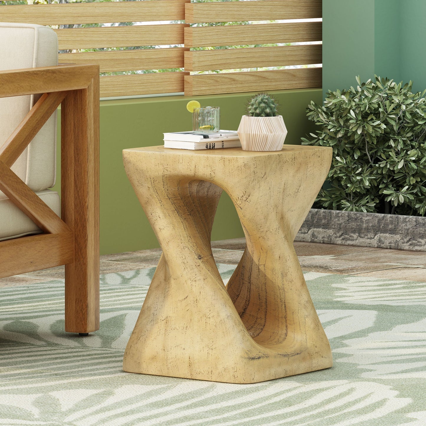 Twist Shape Side Table