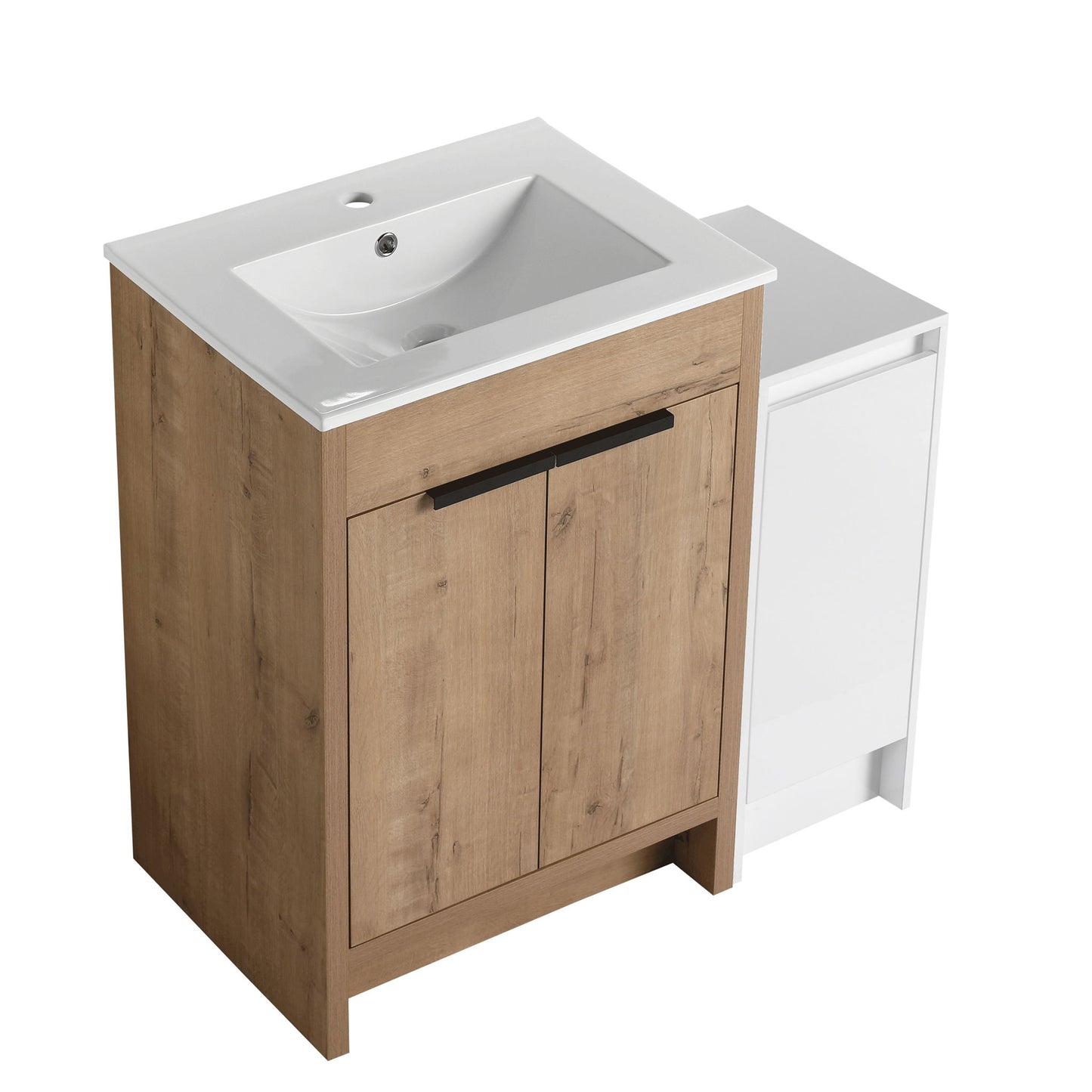 Freestanding Bathroom Vanity With Sink And Storage Cabinets, Soft Closing Doors
