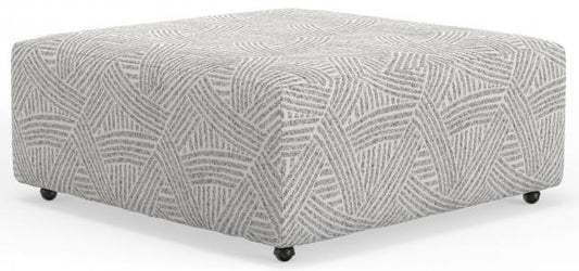 Catnapper Abraxas Castered Cocktail Ottoman in Oyster
