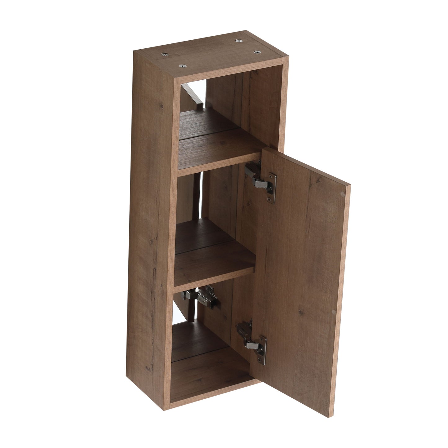 10" Wall Mounted Storage Cabinet, Bathroom Cabinet With Soft Close Door - Imitative Oak