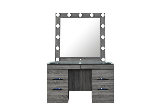 Lexi - Vanity Side (Pedestal 2 Pieces With Speaker ) - Gray