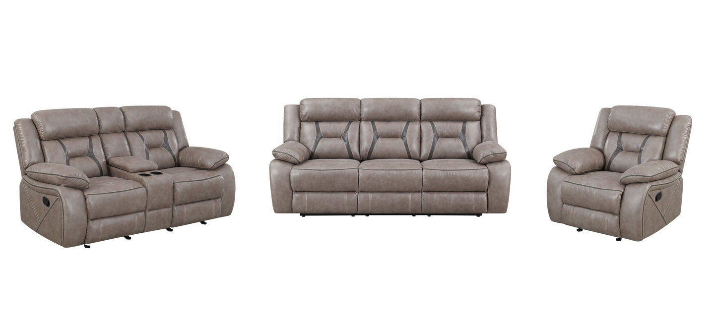 Tyson - 3 Piece Living Room Set - Dark Gray