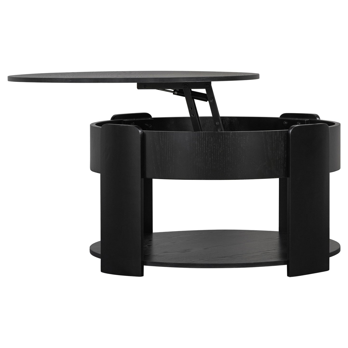 Round Lift Top Coffee Table With Hidden Storage