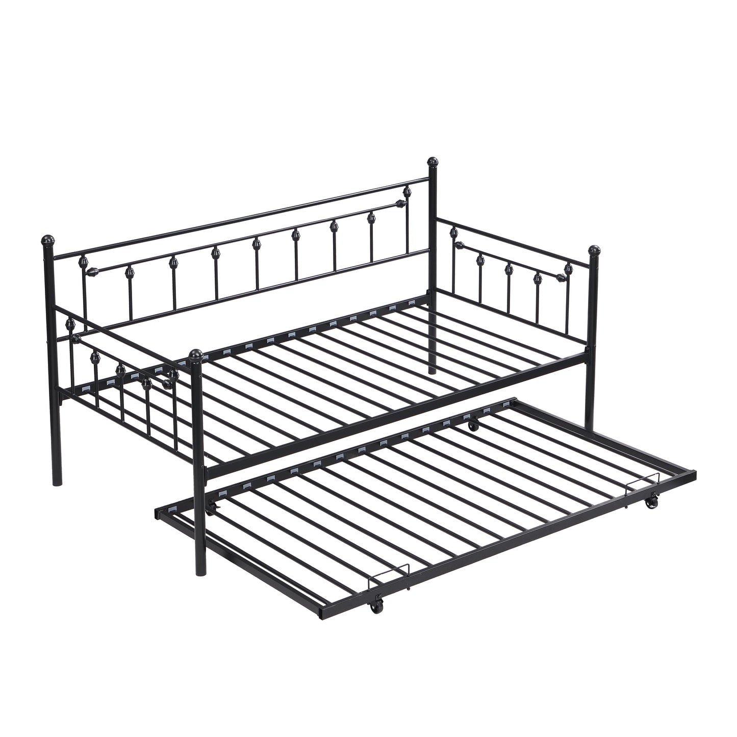 Twin Daybed With Trundle - Black