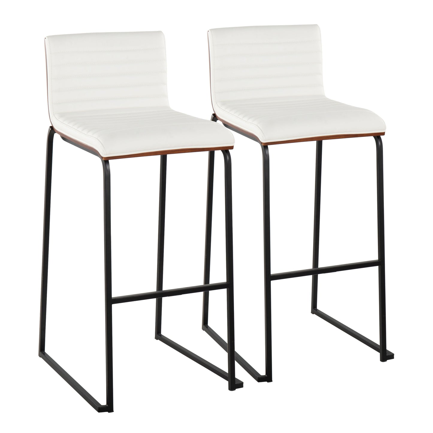 Mason Mara - Contemporary, Fixed Height Barstool (Set of 2)