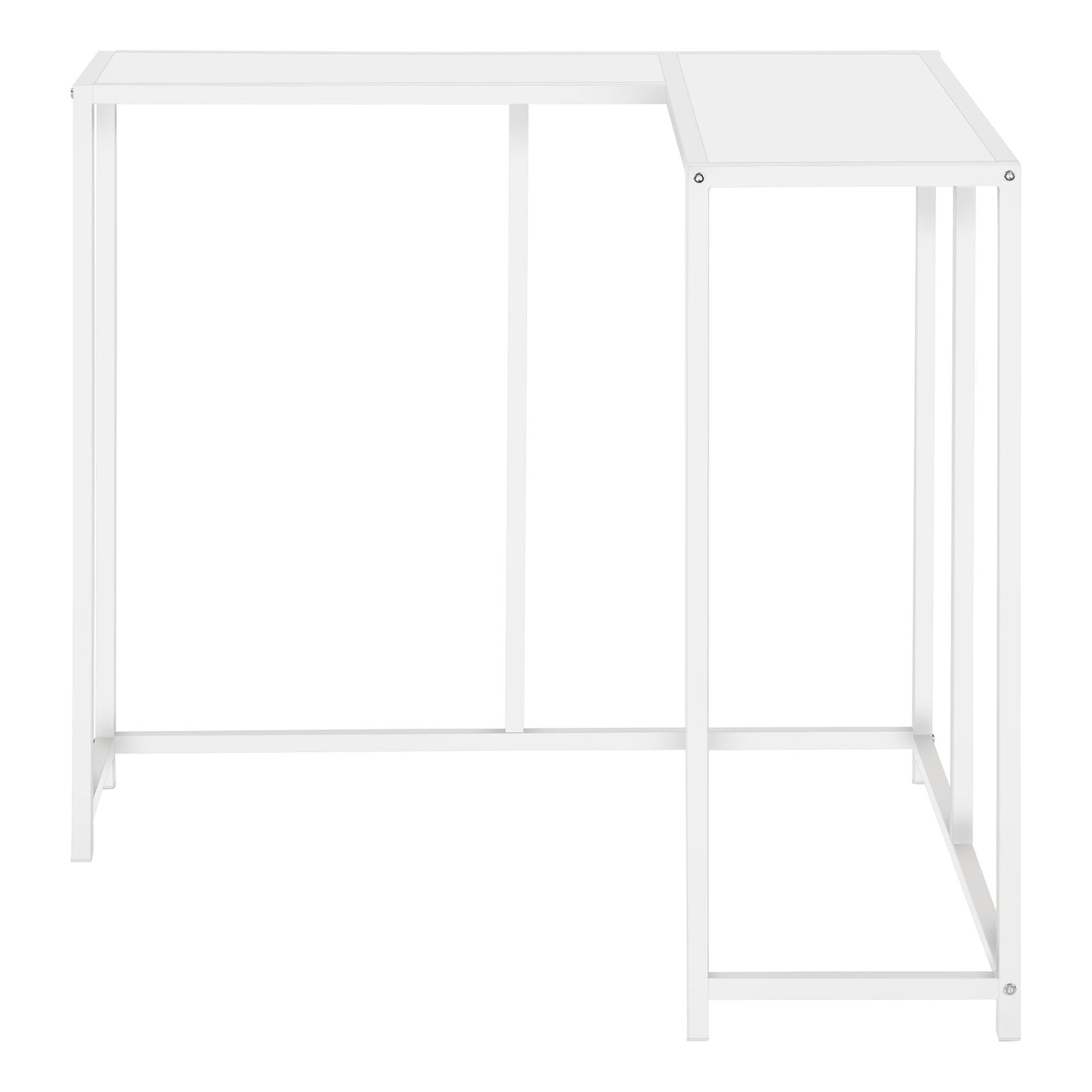 Corner Accent Console Table For Entryway, Unique L-Shaped Design